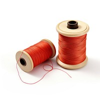 Spool of thread and needle white background technology equipment. AI generated Image by rawpixel.