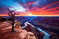 Grand canyon landscape tranquility wilderness. AI generated Image by rawpixel.