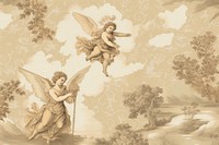 Angel in heaven wallpaper representation architecture. AI generated Image by rawpixel.