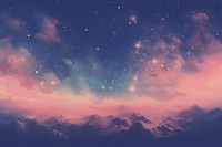 Galaxy space astronomy outdoors. AI generated Image by rawpixel.
