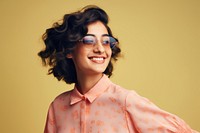 Joyful hispanic women portrait glasses adult. AI generated Image by rawpixel.