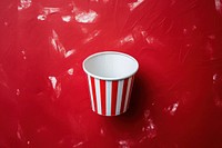 Paper bucket with red stripe cup mug refreshment. AI generated Image by rawpixel.