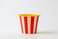 Bucket with yellow and red white background disposable flowerpot. AI generated Image by rawpixel.