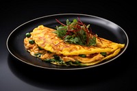 Japan Omelet omelette plate food. AI generated Image by rawpixel.