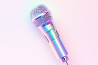 Recording microphone white background performance technology. 