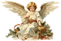 Christmas angle angel art representation. AI generated Image by rawpixel.