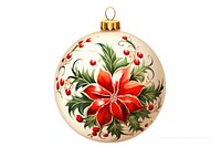 Christmas ornament pattern art white background. AI generated Image by rawpixel.