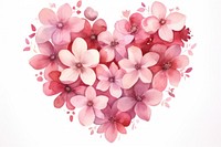 A heart flower petal plant inflorescence. AI generated Image by rawpixel.