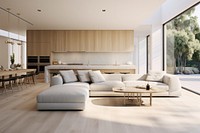 Modern minimalist home furniture architecture building. AI generated Image by rawpixel.