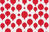 Chinese red lanterns pattern backgrounds balloon. AI generated Image by rawpixel.