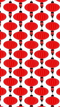 Chinese red lanterns backgrounds pattern repetition. AI generated Image by rawpixel.