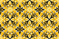 Yellow thai pattern backgrounds shape repetition. AI generated Image by rawpixel.