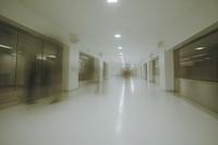 Medical center architecture corridor hospital. AI generated Image by rawpixel.