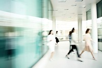 Medical center walking people adult. AI generated Image by rawpixel.