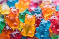 Candy candy bear confectionery backgrounds food. AI generated Image by rawpixel.