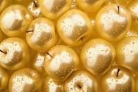 Apple pattern texture backgrounds gold food. AI generated Image by rawpixel.