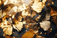 Butterfly texture animal insect gold. AI generated Image by rawpixel.