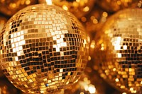 Disco ball texture gold backgrounds lighting. AI generated Image by rawpixel.