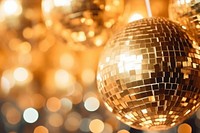 Disco balls texture backgrounds light gold. AI generated Image by rawpixel.