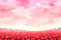 Rose field backgrounds outdoors nature. AI generated Image by rawpixel.