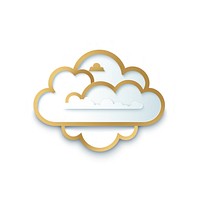 Chinese cloud icon white white background fluffy. AI generated Image by rawpixel.