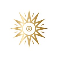 Electric icon symbol gold white background. AI generated Image by rawpixel.