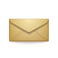 Envelope icon gold mail white background. AI generated Image by rawpixel.