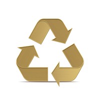 Recycle icon grass white background recycling. AI generated Image by rawpixel.