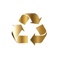 Recycle icon symbol white background recycling. AI generated Image by rawpixel.