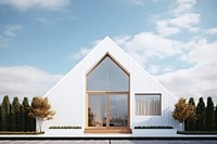 Minimal style white house architecture building outdoors. AI generated Image by rawpixel.