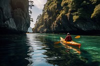 Kayaking recreation canoeing vehicle. AI generated Image by rawpixel.