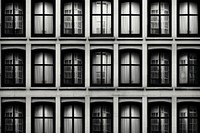 Window Pattern window pattern city. AI generated Image by rawpixel.