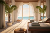 Furniture resort beach chair. AI generated Image by rawpixel.