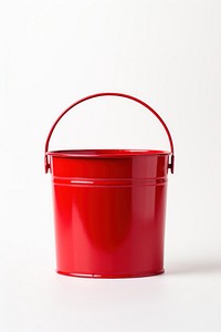 Bucket white background container flowerpot. AI generated Image by rawpixel.