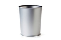 Gray Trash can steel white background container. AI generated Image by rawpixel.