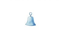 Bell white background hanging jewelry. AI generated Image by rawpixel.