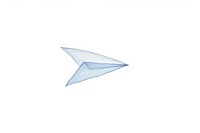 Paper plane white background arrowhead airplane. AI generated Image by rawpixel.