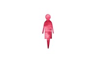 Sign of woman toilet symbol adult white background. AI generated Image by rawpixel.
