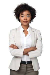 Black african ameican businesswoman portrait clothing sleeve. AI generated Image by rawpixel.