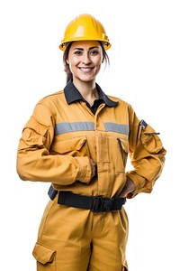 Female construction worker portrait uniform hardhat. AI generated Image by rawpixel.