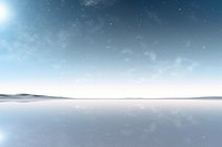 Clear space background with a reflective surface backgrounds reflection landscape. AI generated Image by rawpixel.