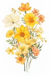 Flower yellow petal plant. AI generated Image by rawpixel.