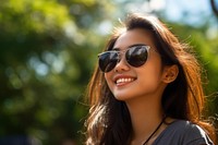 Thai teenager sunglasses outdoors summer. AI generated Image by rawpixel.