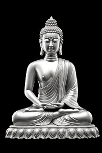 Buddha white representation spirituality. AI generated Image by rawpixel.