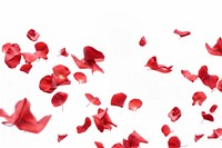 Some red rose petals backgrounds flower flying. AI generated Image by rawpixel.
