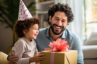 Happy kid birthday father child. AI generated Image by rawpixel.