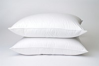 Stack of 2 white pillows cushion white background furniture. AI generated Image by rawpixel.
