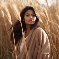 Autumn clothing portrait fashion field. AI generated Image by rawpixel.