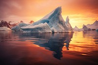 Glacier landscape mountain outdoors. AI generated Image by rawpixel.