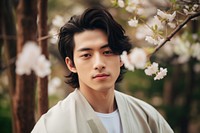 Handsome korea man contemplation hairstyle portrait. AI generated Image by rawpixel.